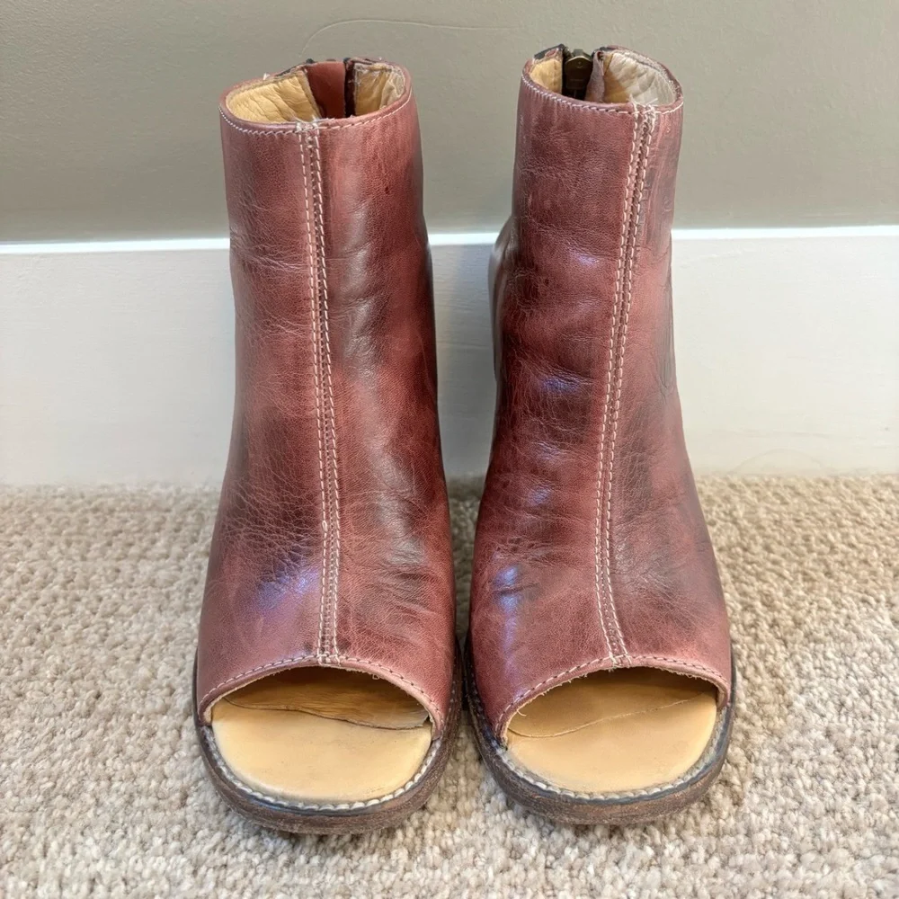Bed|Stu Onset Bootie Womens Size 8.5 Burgundy - Picture 2 of 12